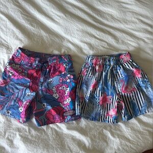 Vineyard Vines Pink and Blue Floral Swim Shorts and Vintage summer